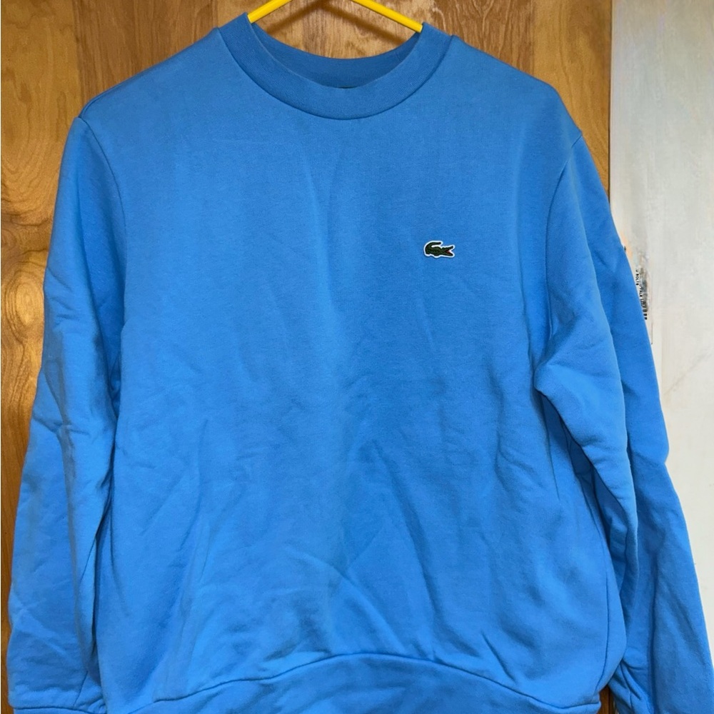 Lacoste Blue Crew Neck Sweatshirt Large